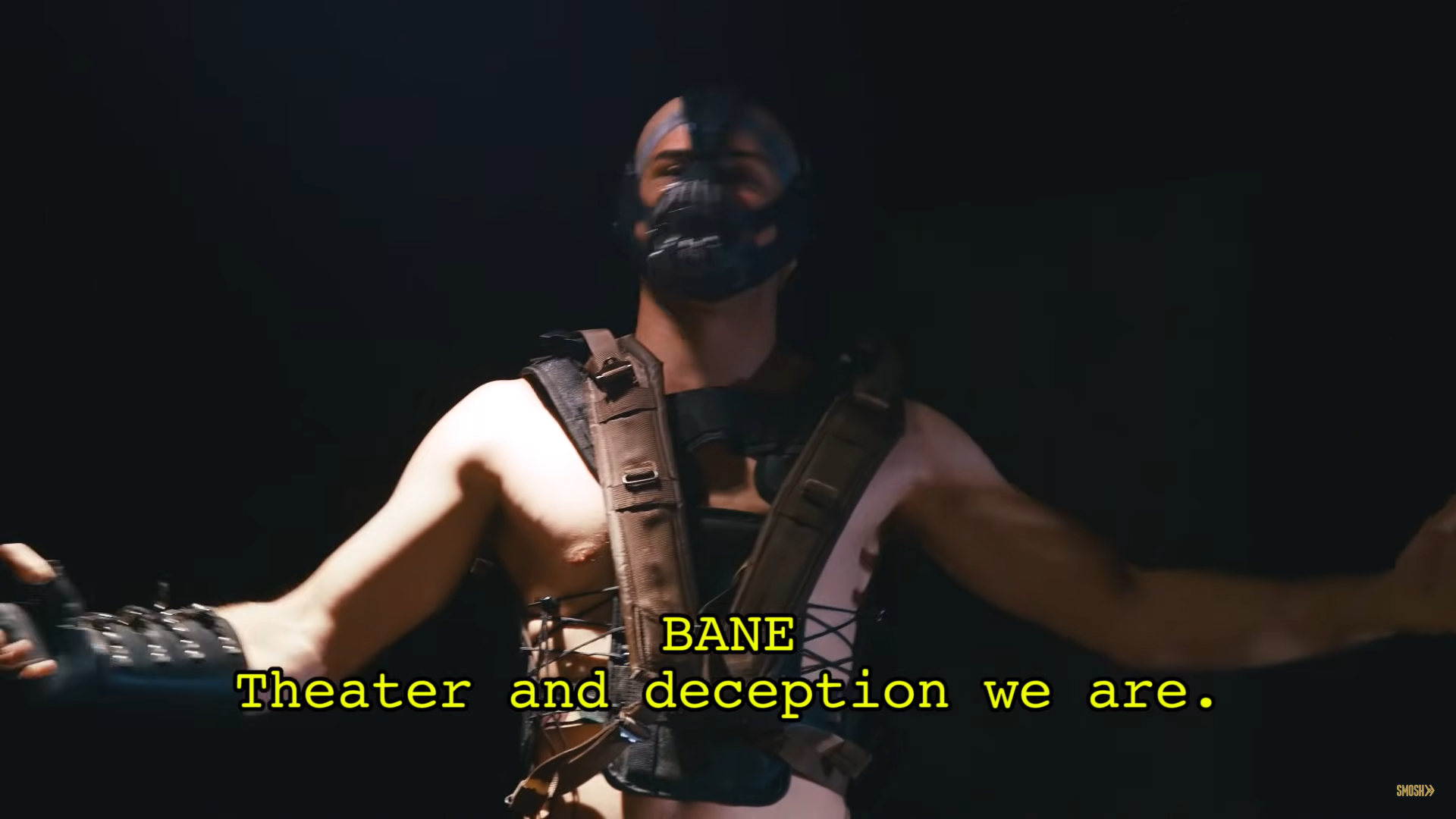 The Dark Knight Rises movie scene which was poorly translated